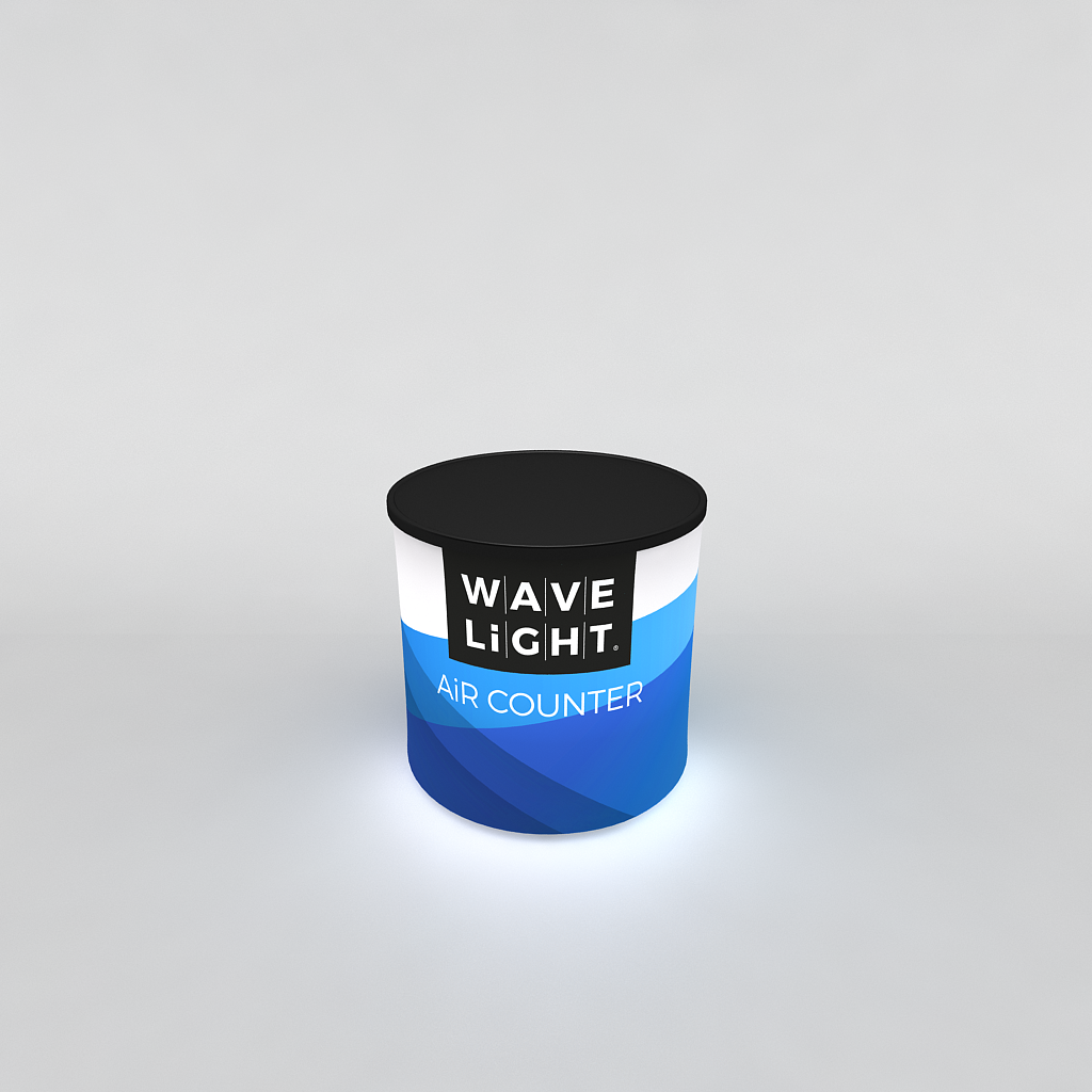 WaveLight LED Backlit Inflatable Counter Circular
