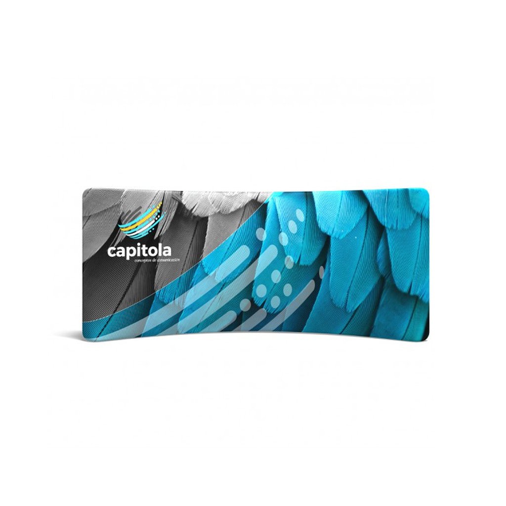 WaveLine Tension Fabric Display Wall for Trade Shows and Events