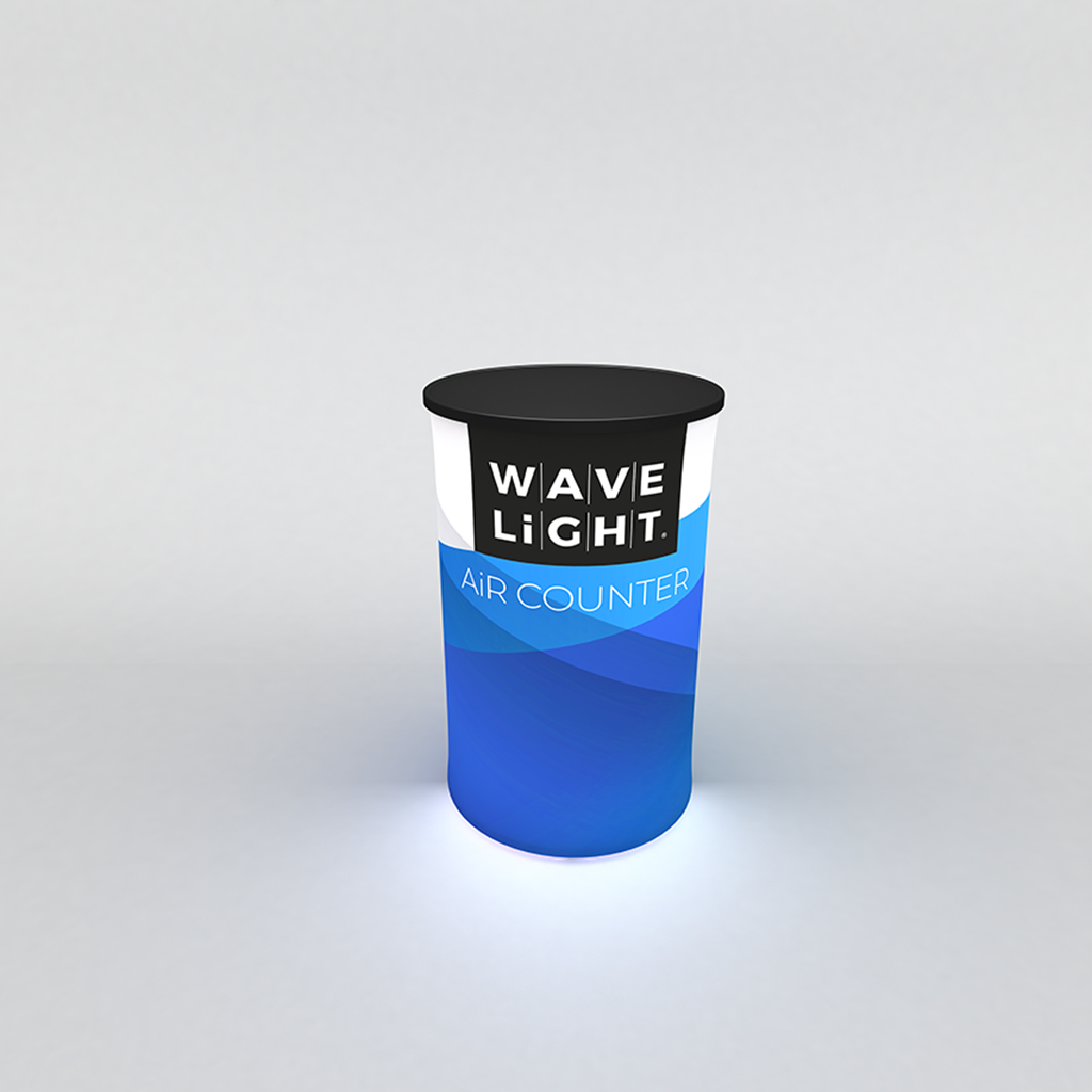 WaveLight LED Backlit Inflatable Counter Circular