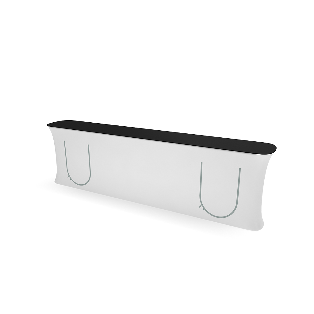 WaveLine InfoDesk Counter and information desk for trade shows and events shelf position