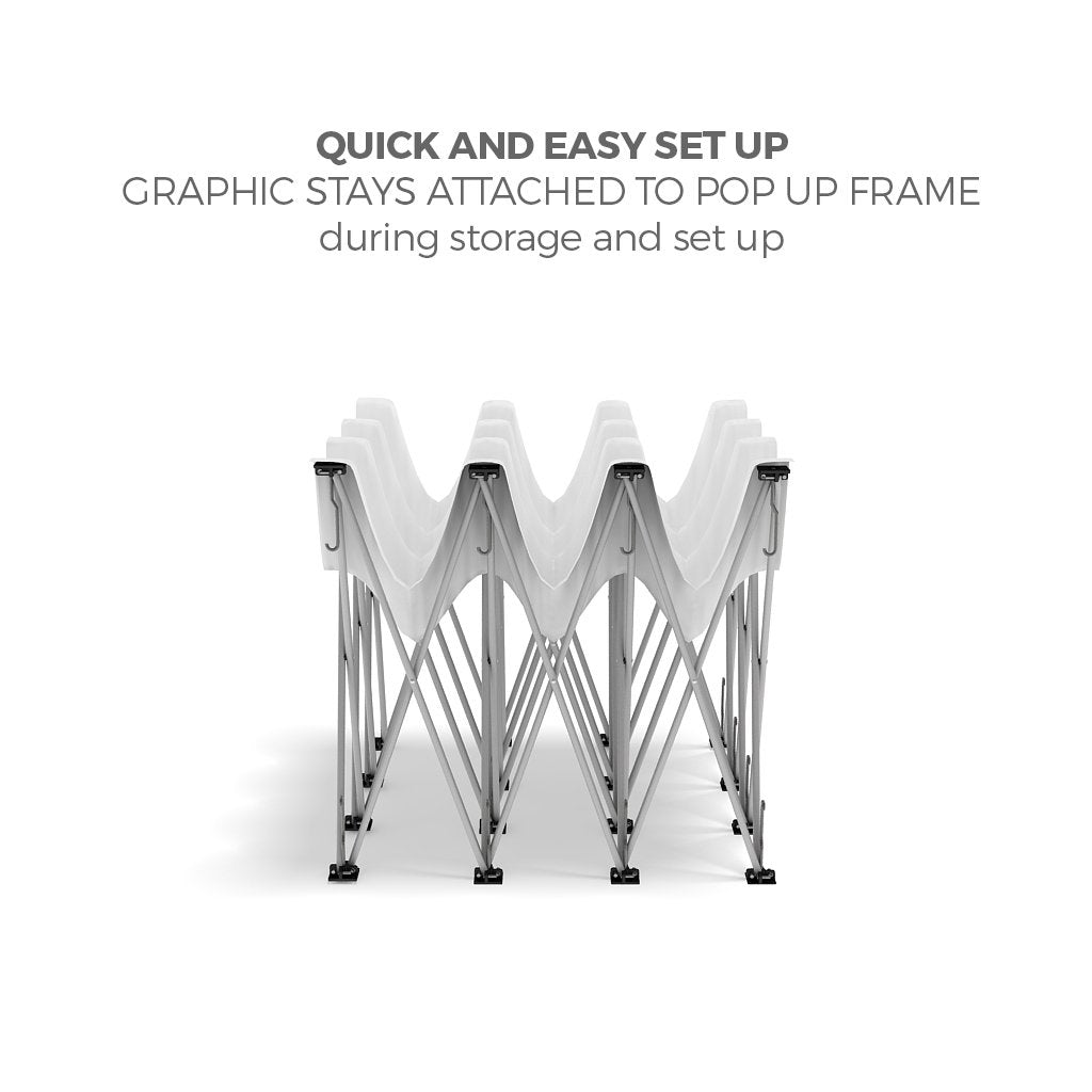 BrandStand OneFabric Pop Up Display with lightweight aluminum frame