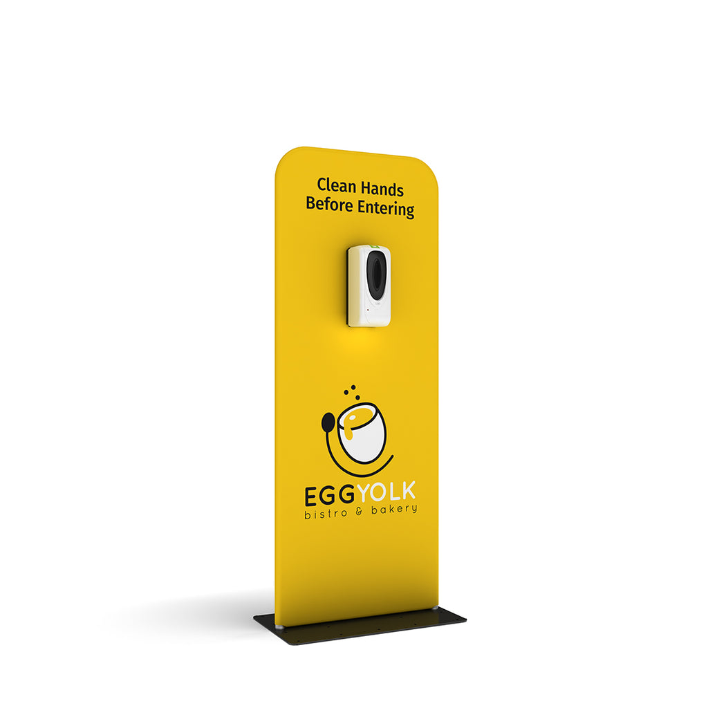 hanz automatic hand sanitizer dispenser with portable stand custom branded