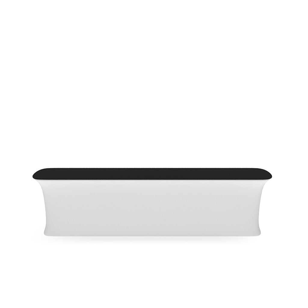 WaveLine InfoDesk Counter and information desk for trade shows and events front view blank