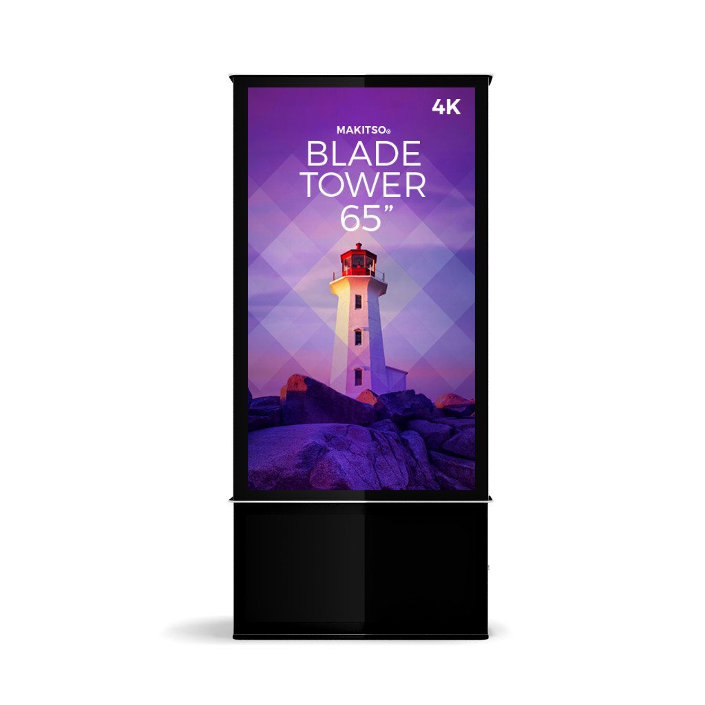 Makitso Blade Tower 65" Pro Digital Signage Kiosk