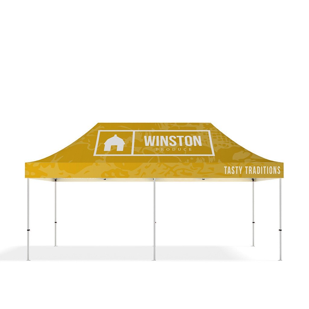 BrandStand® Outdoor Popup Canopy Tent 20ft front view