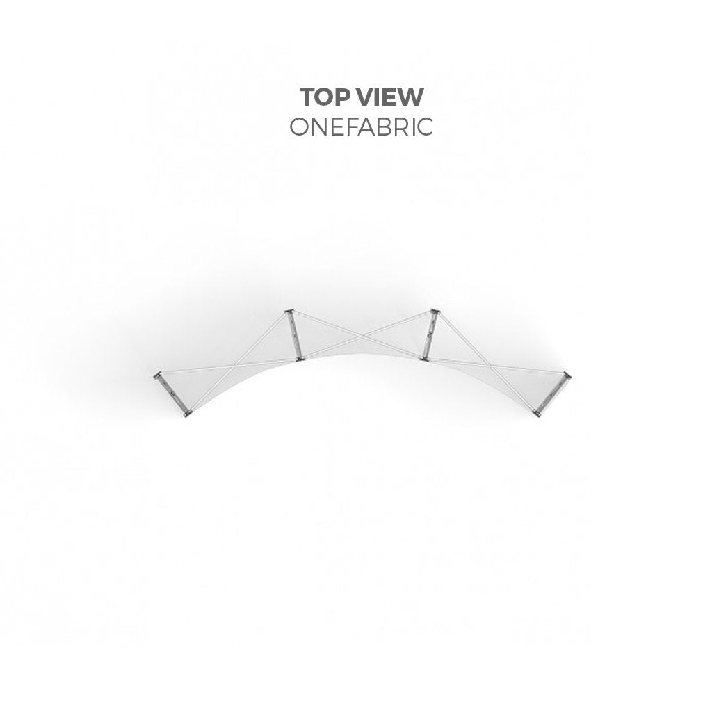 BrandStand OneFabric Pop Up Display 3m top view