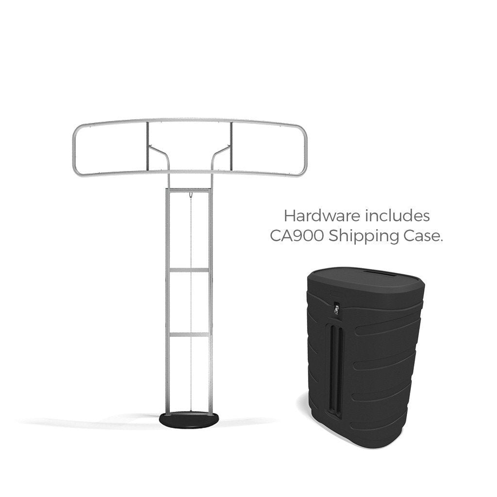Standroid Monitor Stand for Exhibits, Trade Shows and Events frame with CA900 Case