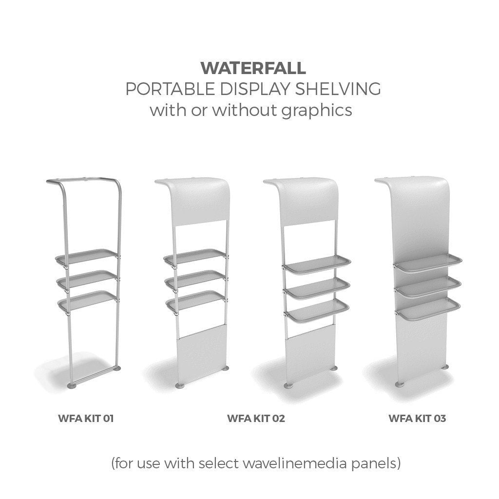 WavelineMedia Kit WLMII waterfall shelving kits