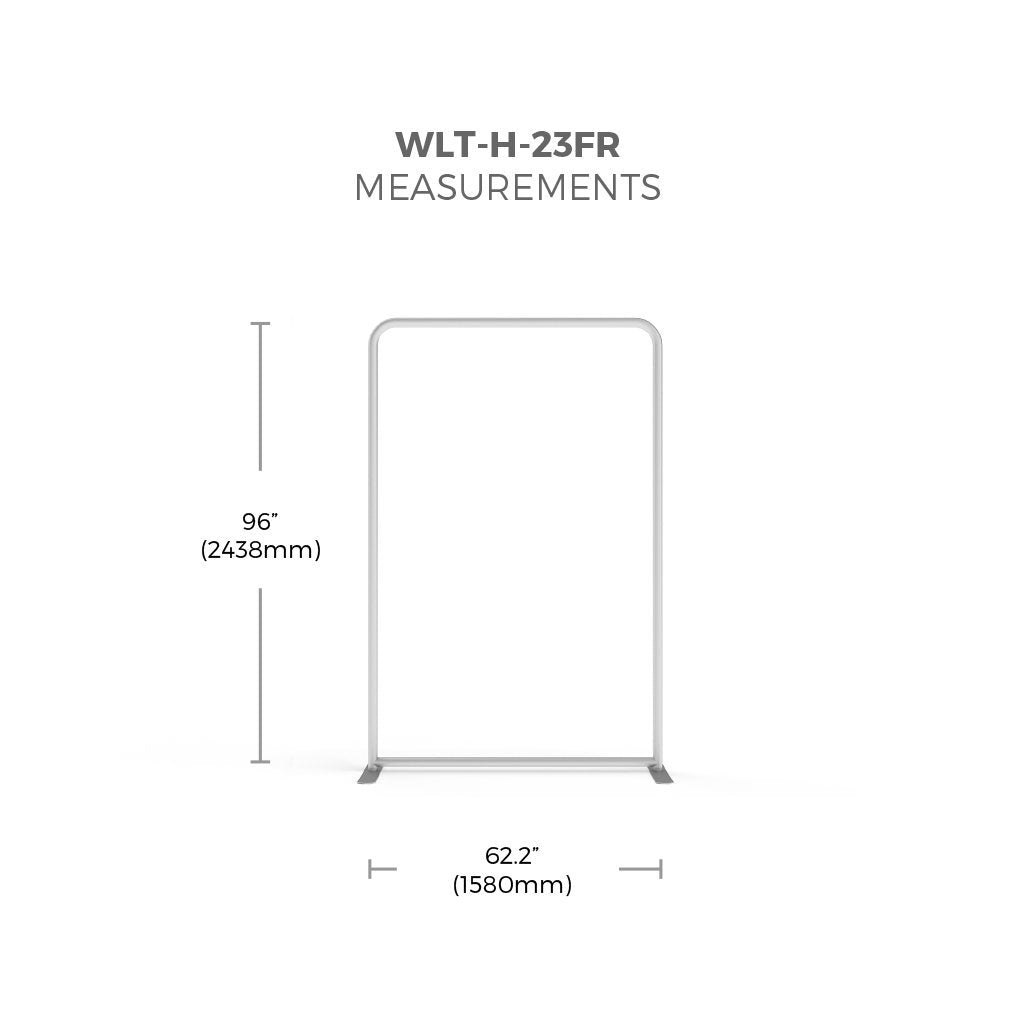 WaveLight® LED Backlit Tension Fabric Display 5ft Frame Size
