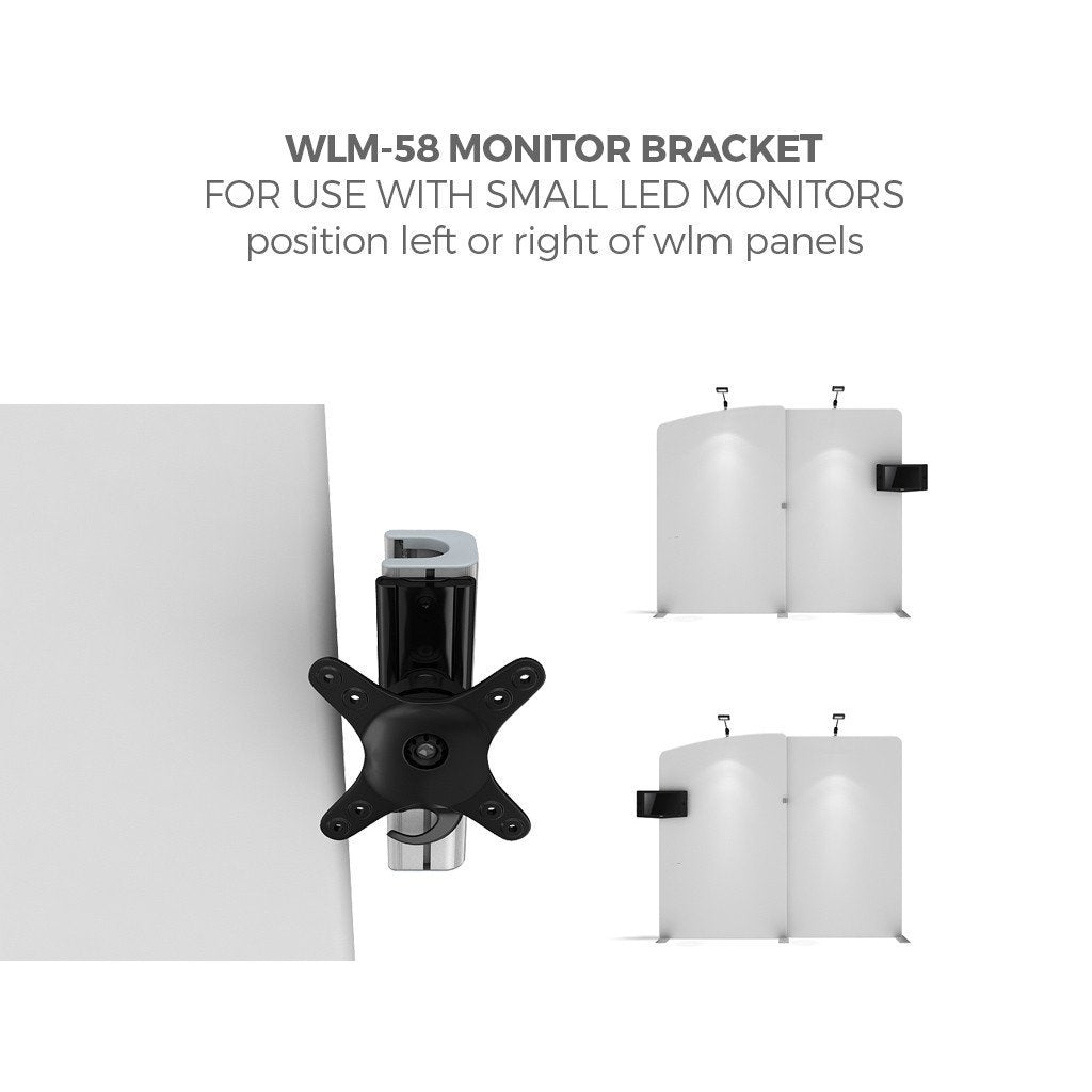 BrandStand WLM-58 Monitor Bracket for WavelineMedia Tension Fabric Displays
