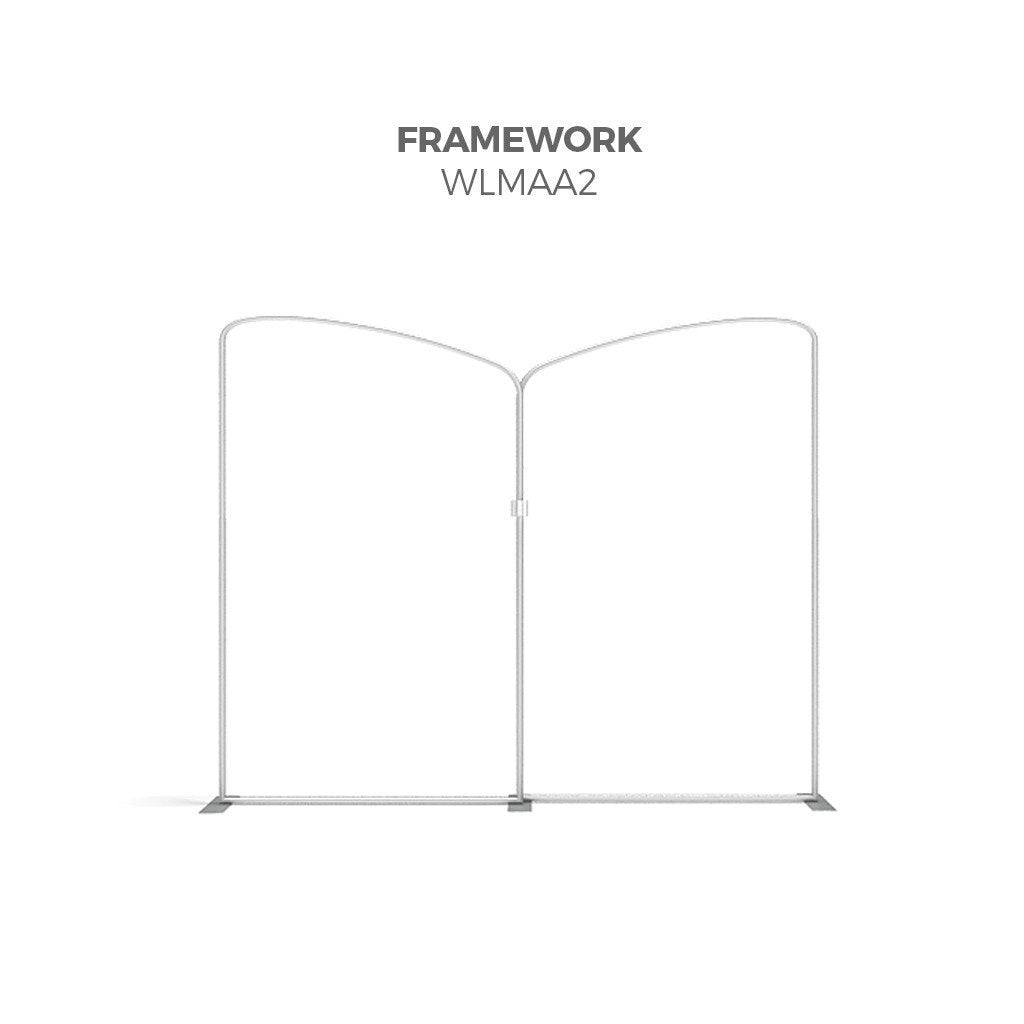 BrandStand WLMAA2 WavelineMedia Tension Fabric Display framework