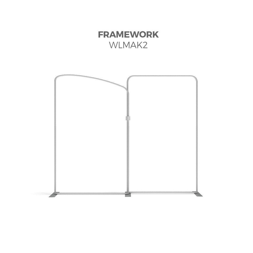 BrandStand WLMAK2 WavelineMedia Tension Fabric Display Kit framework