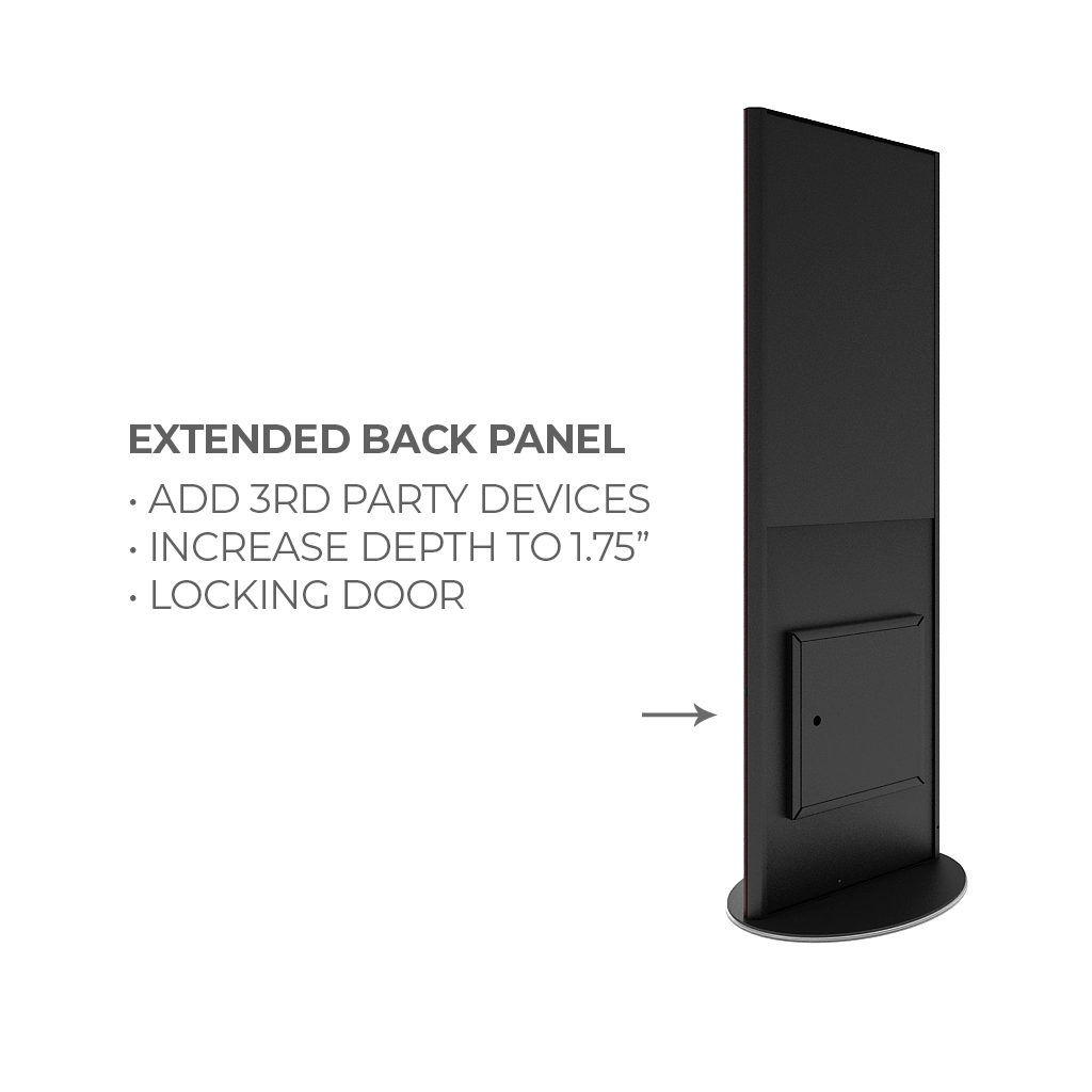 Makitso Blade 50" Pro Digital Signage Kiosk with extended back door